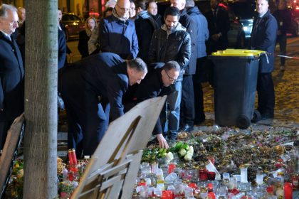 Maas und Pompeo: Erst Blechschaden, dann Besuch des Tatorts in Halle