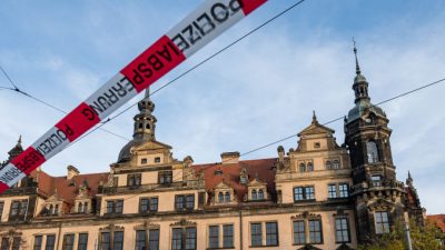 Juwelendiebe erbeuteten elf Schmuckobjekte aus Grünem Gewölbe in Dresden