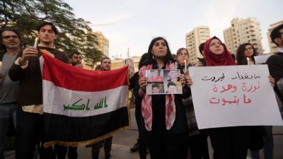 Solidaritätskundgebung in Beirut für die im Irak getöteten Demonstranten
