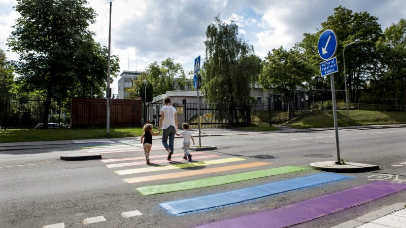 Zebrastreifen für Transgender und LGBT: Holland hat blau-rosa-weiße und Regenbogen-Zebrastreifen