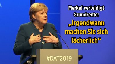 Merkel: Diskussion beim Thema Grundrente „entglitten“