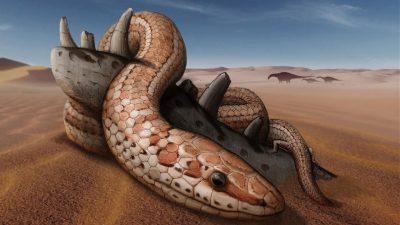 Perfekt erhaltener Schädel einer „biblischen“ Schlange mit Hinterbeinen entdeckt