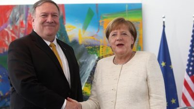 Treffen von Merkel und US-Außenminister Pompeo in Berlin