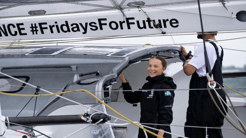 Wieder per Schiff? Thunberg will es ohne Flugzeug zur Weltklimakonferenz in Madrid schaffen