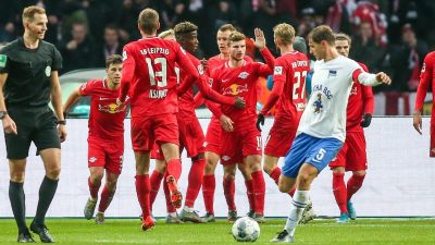 Leipzig setzt Siegeszug fort – Union Berlin überholt Hertha