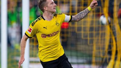 BVB mit Kapitän Reus und Alcácer gegen Paderborn