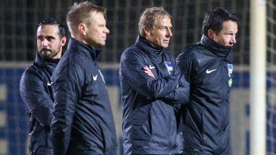 «Haudegen» und Weggefährten: Klinsmanns Hertha-Stab
