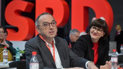 SPD-Chef: Mir ist ein Atemschutz „lieber als geschlossene Läden“