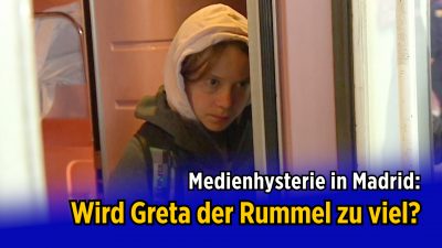 Medienhysterie um Greta Thunberg: Klimaaktivistin kommt in Madrid an – und bleibt im Zug