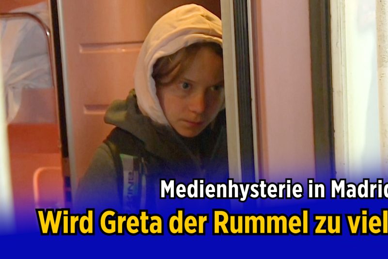 Medienhysterie um Greta Thunberg: Klimaaktivistin kommt in Madrid an – und bleibt im Zug