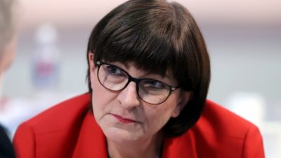 Esken von harter Kritik als Reaktion auf ihre Wahl zur SPD-Chefin überrascht