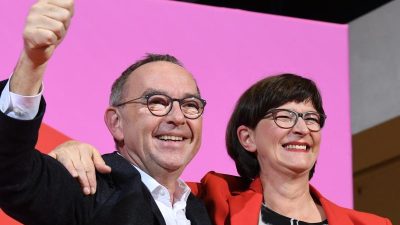 SPD-Parteitag beginnt mit Wahlen und GroKo-Debatte – Führungs-Duo will Kühnert als Vize
