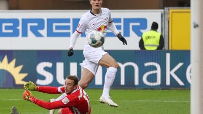 RB Leipzig siegt sich gegen Paderborn weiter nach oben