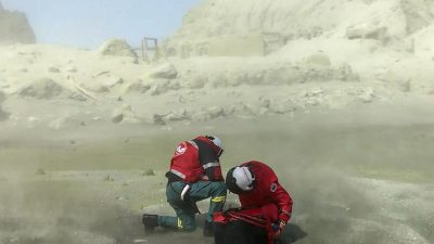 Neuseeländische Behörden melden 17. Todesopfer nach Vulkanausbruch