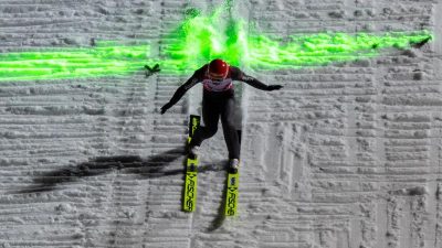 Deutsche Skispringer nur Sechste