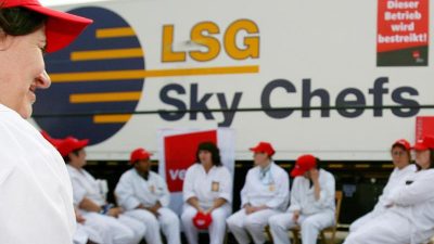 Verdi wehrt sich gegen Streikverbot bei Lufthansa-Tochter LSG Sky Chefs