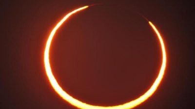 Ringförmige Sonnenfinsternis zieht über die nördliche Hemisphäre