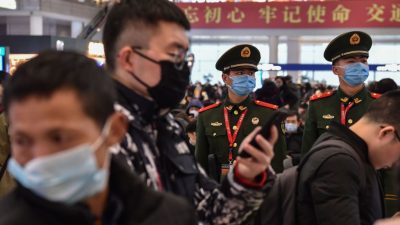 „Militärgeheimnis“: Angehörige von Militär und Polizei in China mit Coronavirus infiziert