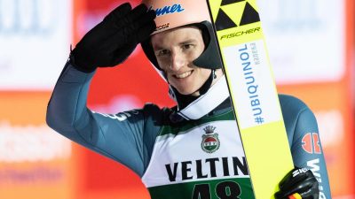 Skispringer Geiger holt sich Tagessieg und das Gelbe Trikot