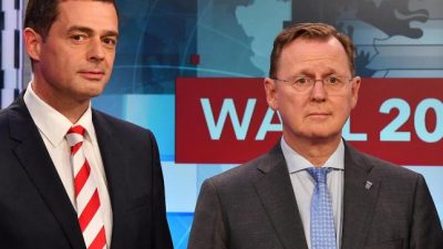 Elf Wochen nach der Wahl in Thüringen: Linke trifft sich erstmals offiziell mit CDU und FDP