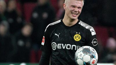 Haaland siebter Bundesligaspieler mit Dreierpack bei Debüt