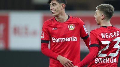 Havertz und Volland Matchwinner für Leverkusen