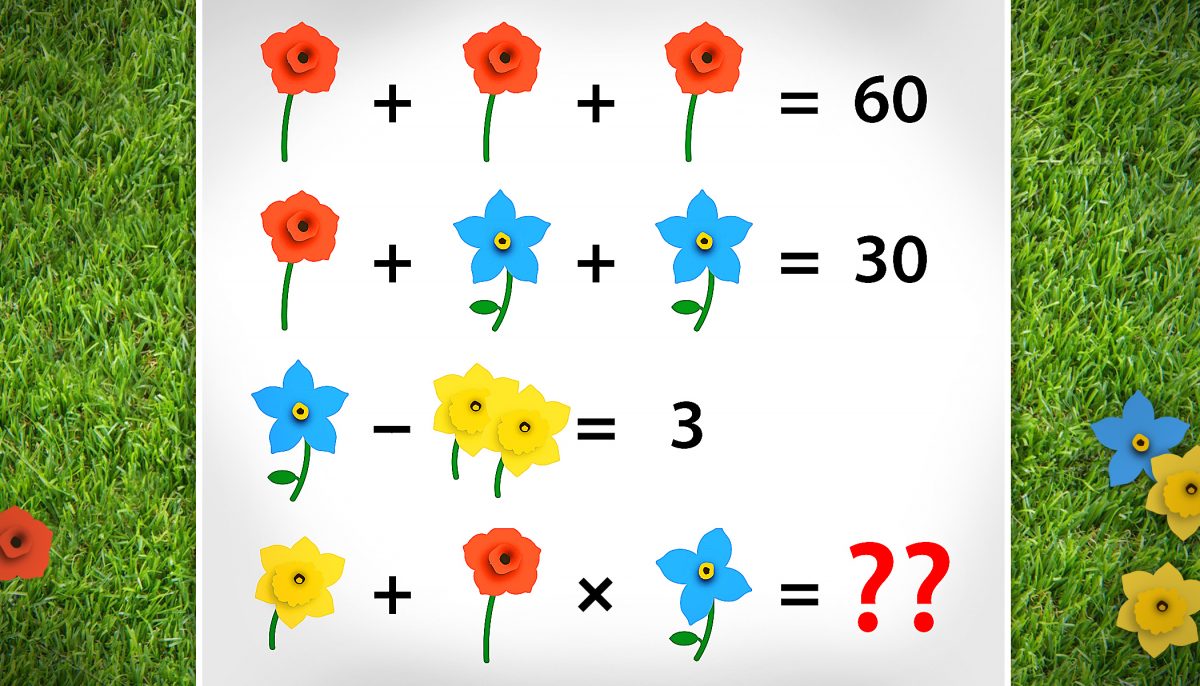 Rätselhafte Blumen und Ballons Heben Sie beim zweiten Rätsel nicht ab