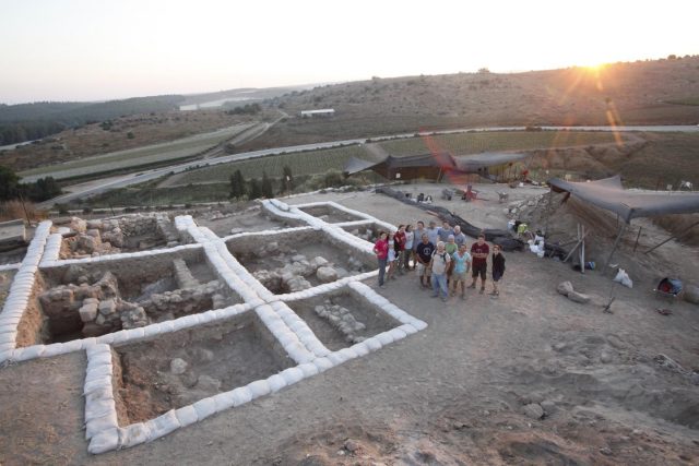 Ausgrabungen am Tempel in Lachisch