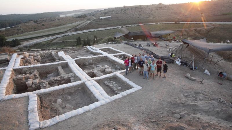 Ausgrabungen am Tempel in Lachisch