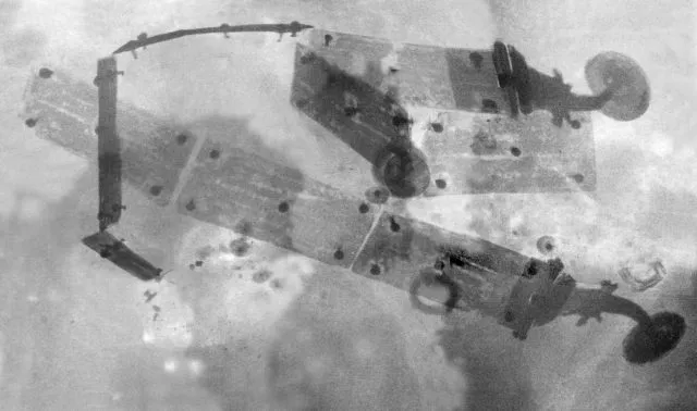 Römische Waffe im CT-Scan