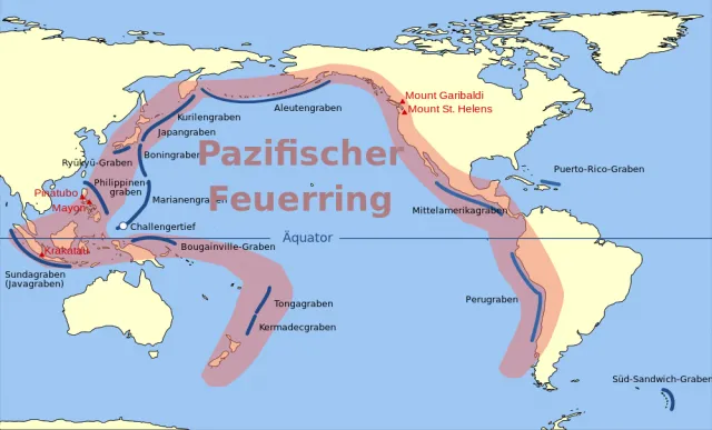 Zealandia und der Pazifische Feuerring.