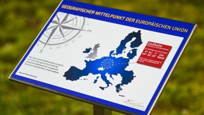Feld bei Würzburg ist nun der Mittelpunkt der neuen EU