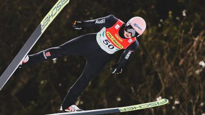 Geiger bei Skifliegen nach Abbruch Sechster – Sieg an Kraft