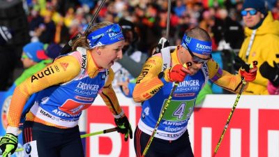 Biathlon-Weltmeisterschaften: Preuß und Lesser gewinnen WM-Silber in Antholz