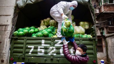 Lebensmittel und Medikamente: Krankenhäuser in Wuhan starteten Spendenaufrufe