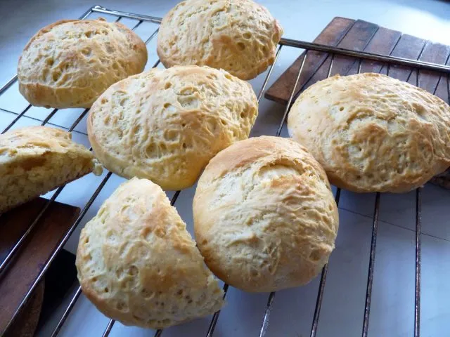 Frisch aus dem Ofen schmecken die Milchbrötchen am besten.