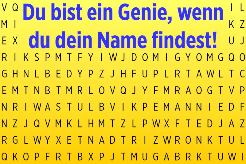 Rätselhafte deutsche Sprache: Palindrome und dein Name