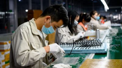 Produktion in China sinkt wegen Coronavirus auf historischen Tiefstand