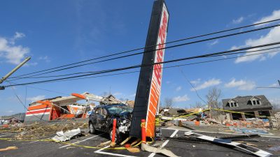 USA: Mindestens 25 Tote nach Tornados in Tennessee – mehr als 150 verletzt
