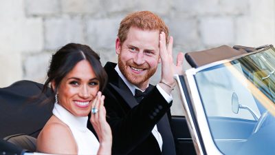 Harry und Meghan sagen in Westminster Abbey als Royals Goodbye