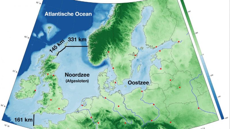 Ein 637 km langer Staudamm soll Nordeuropa vor einem Anstieg des Meeresspiegels um bis zu 10 Meter schützen.