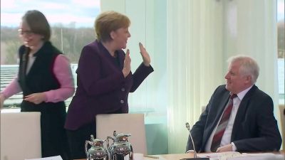 „Keine Hände“: Seehofer verweigert Merkel den Handschlag