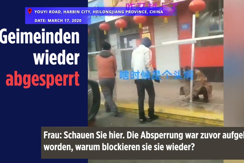 Gemeinden in China werden erneut abgesperrt – Bewohner sind verwirrt