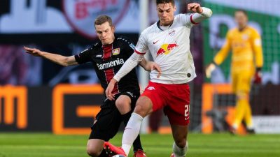 Unentschieden gegen Leverkusen: Meister-Dämpfer für Leipzig