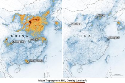Reduzierte Stickoxide in China wegen Coronavirus-Epidemie – Verkehr und Industrie liegen lahm