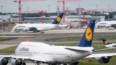 Flugverkehr in Frankfurt geht weiter kräftig zurück