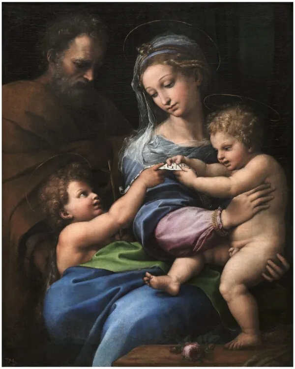 „Madonna der Rose“, 1518–1520, von Raphael.