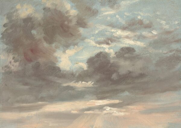 „Wolkenstudie: Stürmischer Sonnenuntergang“, 1821–1822, von John Constable.