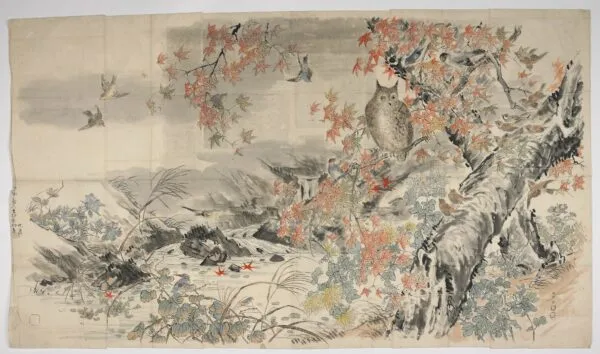„Herbstszene&quot; von Ishibashi Kazunori, Student von Taki Katei