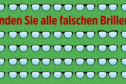Finden Ihre Adleraugen die falsche Brille?